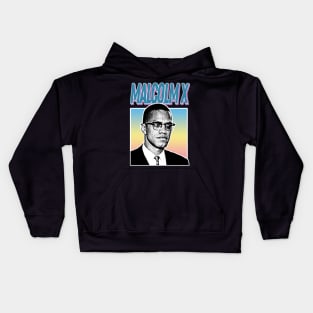 Malcolm X - Aesthetic 90s Styled Design Kids Hoodie